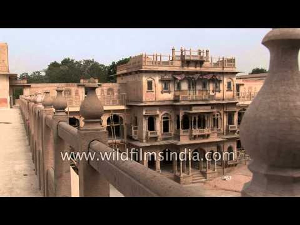 Renovation work being done at Samode Palace - Rajasthan