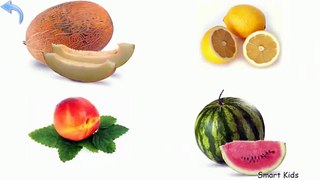 Kids learning fruits and vegetables names. Nice video for children