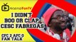 I Didn't Boo Or Clap Cesc Fabregas - Chelsea 2 Arsenal 0