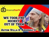 We Took The Mickey says Bully - Aston Villa 0 Arsenal 3