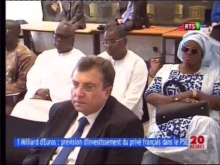 1 Milliard d'Euros : prévision d'investissement du privé francais dans le PSE