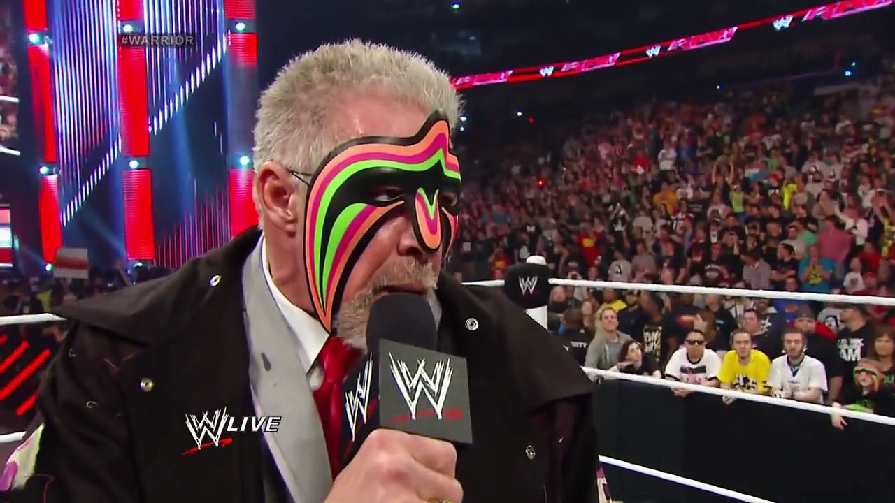 2014 WWE Hall of Famer Ultimate Warrior speaks: Raw, April 7, 2014