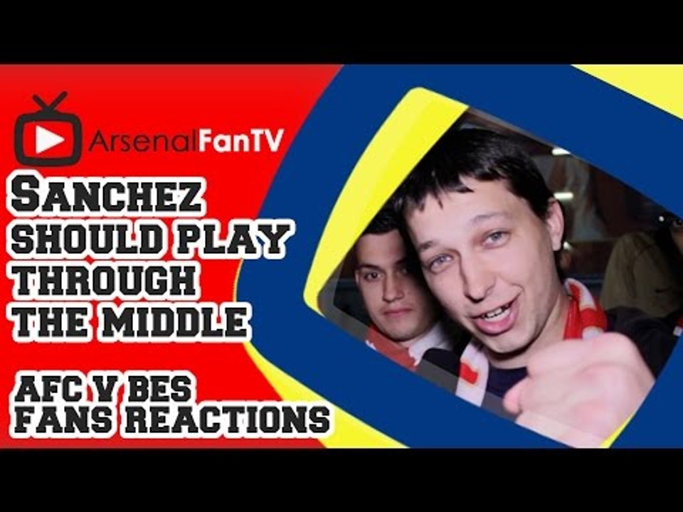 Alexis Sanchez should play through the middle - Arsenal 1 Besiktas 0