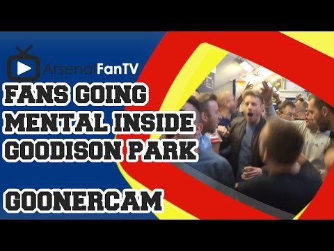 Fans Going Mental Inside Goodison Park - Everton 2 Arsenal 2