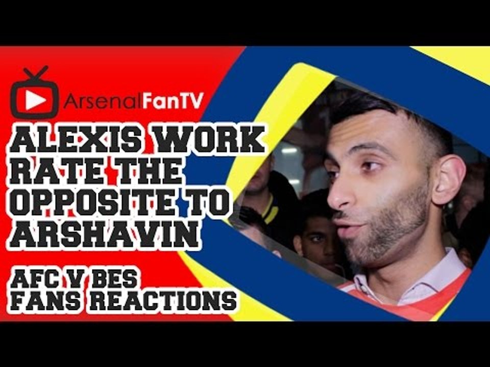 Alexis Sanchez Work Rate The Opposite to Arshavin - Arsenal 1 Besiktas 0