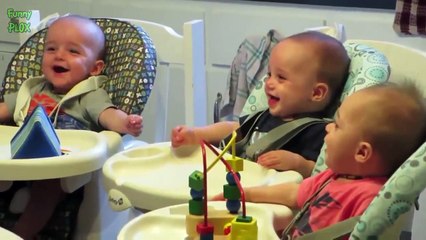 Les Bébés De Triplet Drôles De Rire. Compilation [Nouvelle HD]