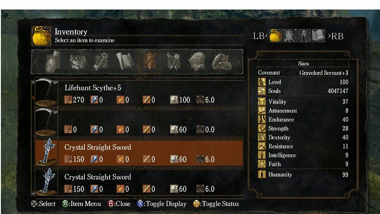 Dark Souls How to get Weapons and Armors with Cheat Engine