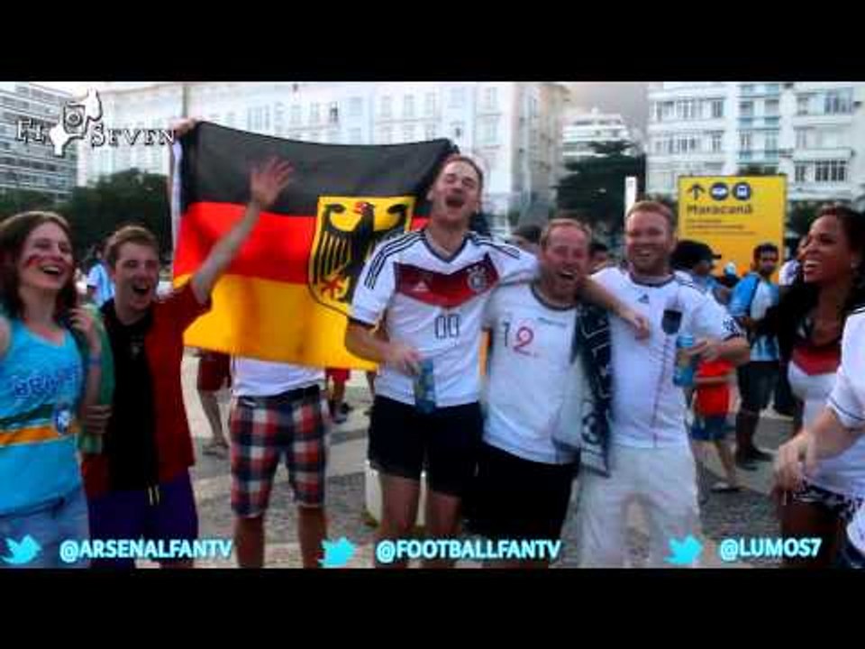 World Cup Diary Of Brazil - German Fans chanting Before Ghana Game