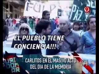 Duro de Domar - Carlitos en el masivo acto del día de la Memoria 24-03-11