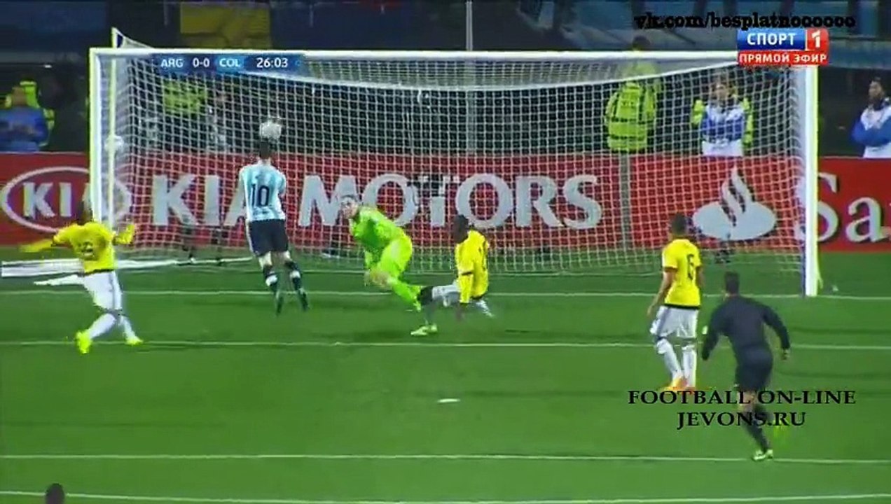 Argentina vs Colombia, (5) 0-0 (4) (Pen.), 1/4 de Final, Copa America Chile 2015, 26/06/2015