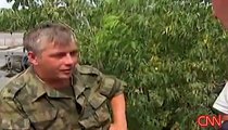 Russian Soldier Wearing a US Uniform Stolen from Georgian Military Base in Gori, Central Georgia