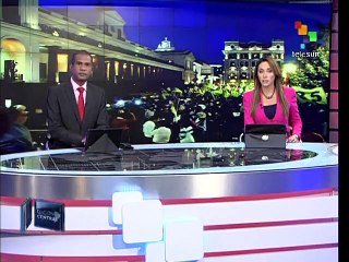 Ecuatorianos se congregan en apoyo al presidente Correa