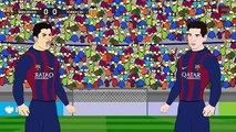 Barcelona vs Valencia 2 0 2015 ~ La Liga Cartoon [HD]