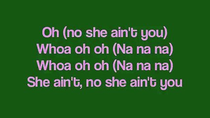 She Aint You - Chris Brown [ Lyrics On Screen )