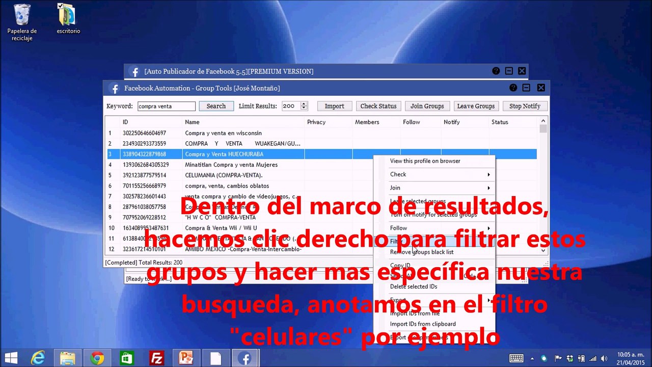 Como Unirse Masivamente a Grupos de Facebook con el Auto Publicador de Facebook