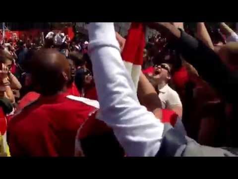 Arsenal Fans Party At The Emirates After The Victory Parade