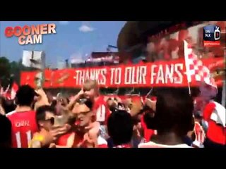 Fans Partying At The Victory Parade