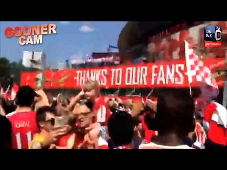 Fans Partying At The Victory Parade