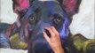 German Shepherd Dog Pastel Painting Timelapse