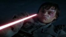 Luke chops Vader's head off