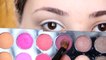 Burgundy eyeshadow with gold/bronze eyeliner eye makeup tutorial!