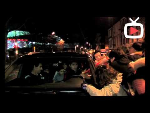 Mikel Arteta After The Game - Driving As Fans Mobbing His Car - ArsenalFanTV.com