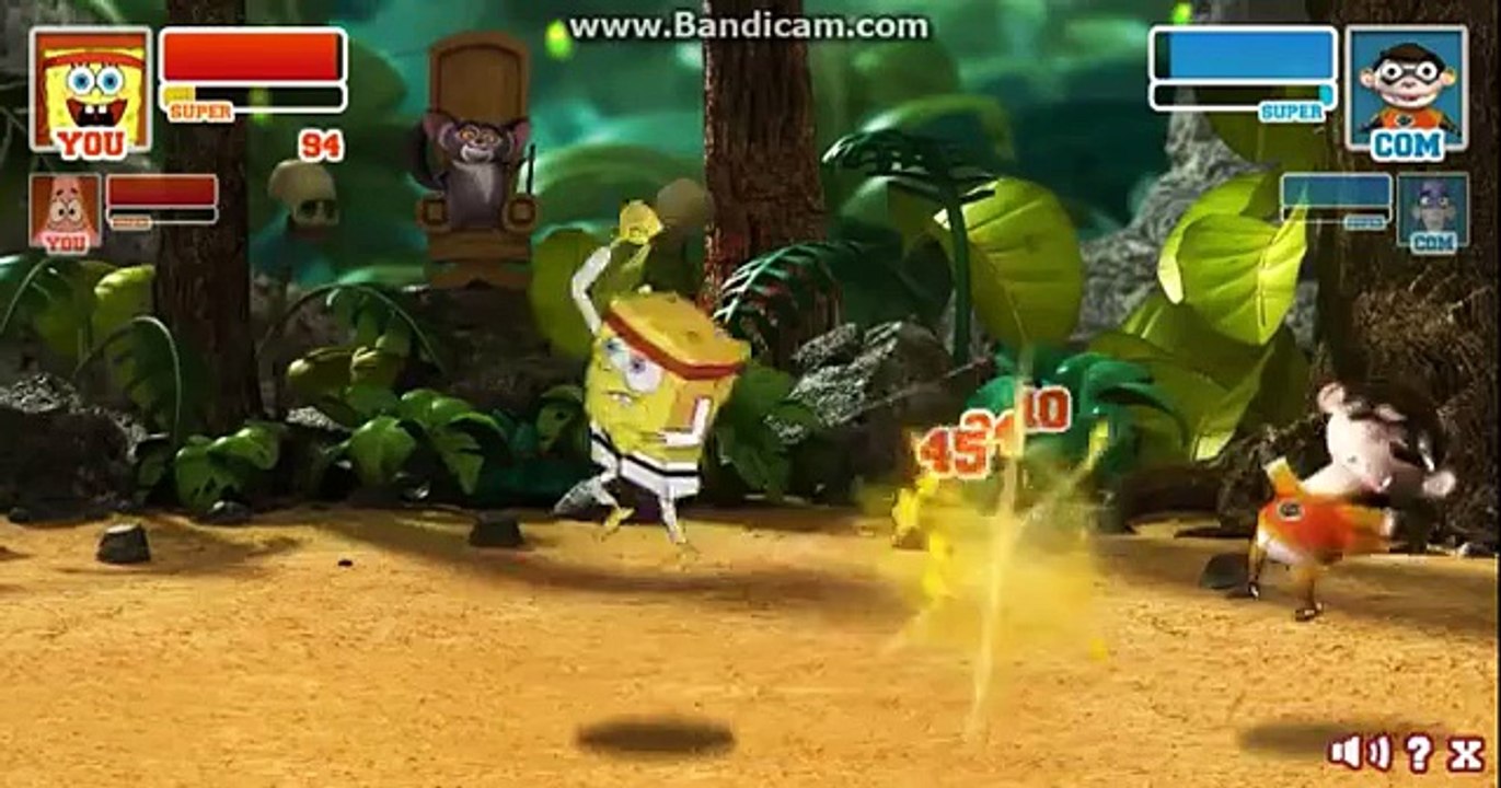 Super Brawl 2 - CLASSIC SPONGEBOB & PATRICK vs CHUM CHUM & FANBOY