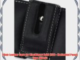 PDair Leather Case for BlackBerry Bold 9700 - Horizontal Pouch Type (Black)