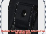 PDair Leather Case for HTC HD2 Leo T8585 - Vertical Pouch Type with Belt Clips (Black)