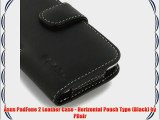 Asus PadFone 2 Leather Case - Horizontal Pouch Type (Black) by PDair