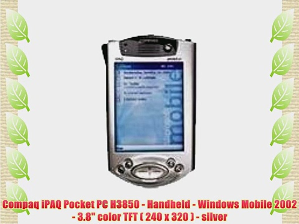 Compaq iPAQ Pocket PC H3850 - Handheld - Windows Mobile 2002 - 3.8 ...