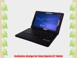 IVSO Sony Xperia Z2 Tablet Bluetooth Keyboard Portfolio Case - Detachable Bluetooth Keyboard