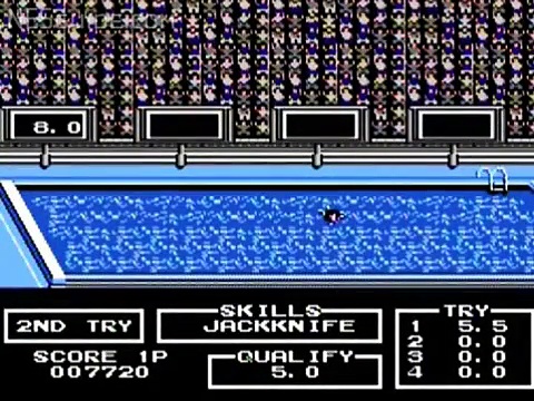 Track & Field II – NES Gameplay
