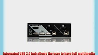 StarTech.com SV231DPU 2 Port Professional USB DisplayPort KVM Switch with Hotkey Control