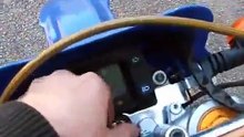 Moto 125cm3, modèle FYM Enduro Sniper bleue
