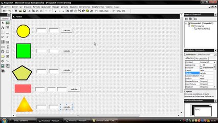 area y perimetro con visual basic 6