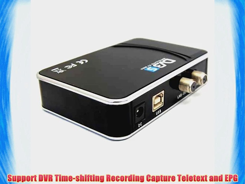 USB 2.0 Digital DVB-S Satellite TV Tuner EPG Recording HDTV Box For PC Notebook