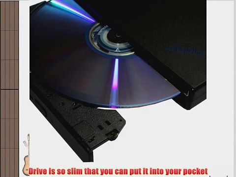 Slim lightscribe External Laptop Notebook Rewriteable CD and 8X DVD - RW Double Dual Layer
