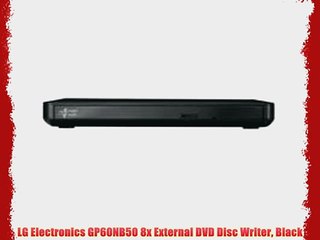 LG Electronics GP60NB50 8x External DVD Disc Writer Black