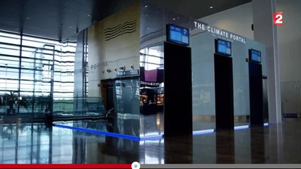 L'aéroport de Stockholm propose aux voyageurs de passage dans ses terminaux de tester un simulateur de climat - 2015/06/27