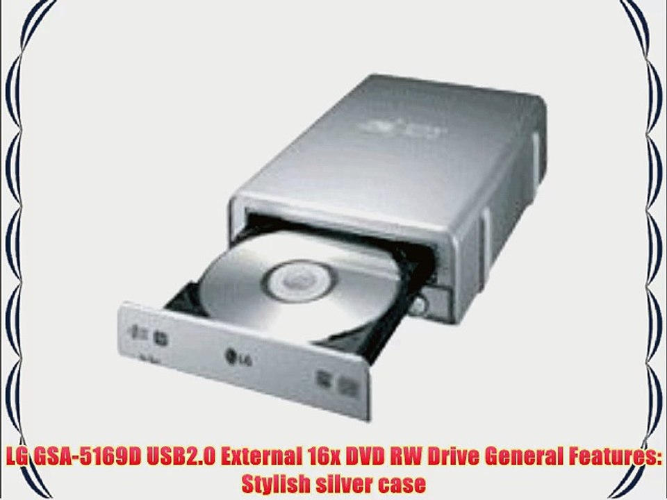 LG GSA-5169D 16x DVD?RW DL USB 2.0 External Drive w/AV Capture