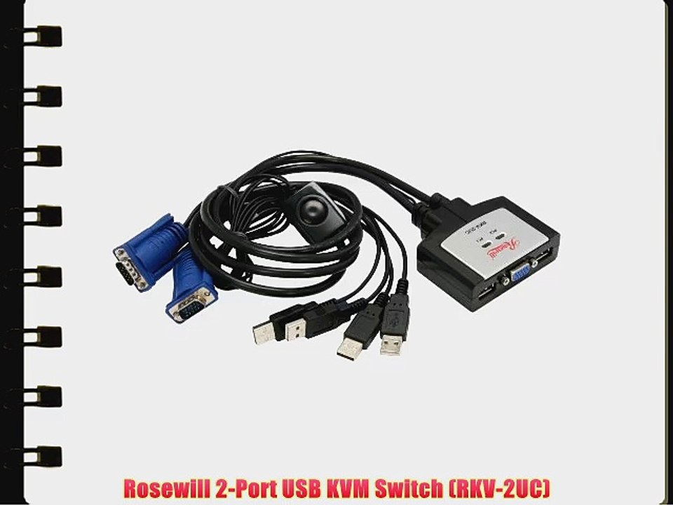 Rosewill 2-Port USB KVM Switch (RKV-2UC)