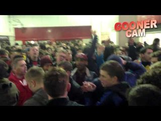 Arsenal: Goonercam  - Fans at Stoke With New Koscielny Song