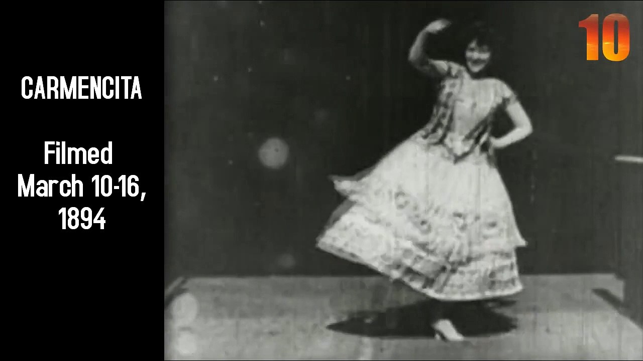 10 Thomas Edison films in 3 minutes - the first films made in America