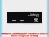 StarTech 2 Port Professional USB KVM Switch Kit with Cables (SV231USB)