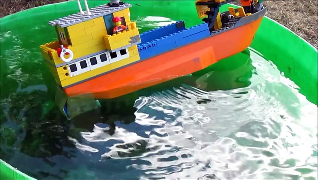 Lego cargo ship sinking