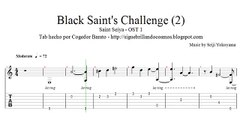 Black saints challenge (2) - Tutorial Saint Seiya en guitar pro