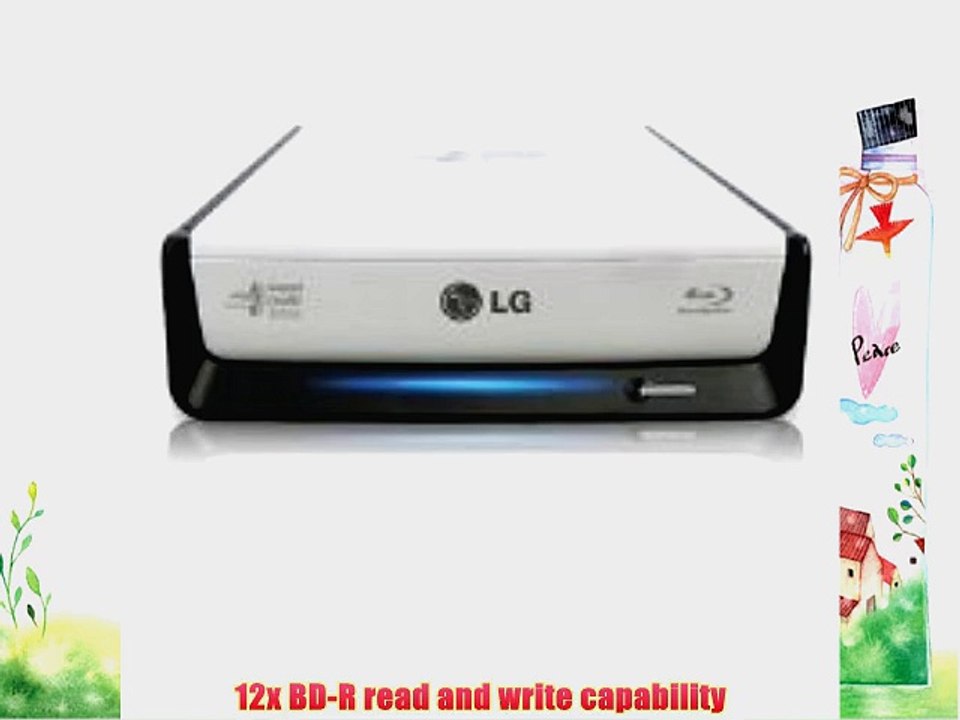 LG External 12xSuper Multi Blue Lightscribe Blu-Ray Rewriter BE12LU30