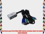 StarTech.com 2Port Mini KVM Switch w/Audio-Built-On Cables (SV221MICRA)