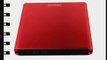 Pawtec External USB 3.0 Aluminum 8X DVD-RW Writer Optical Drive with Lightscribe (Red)